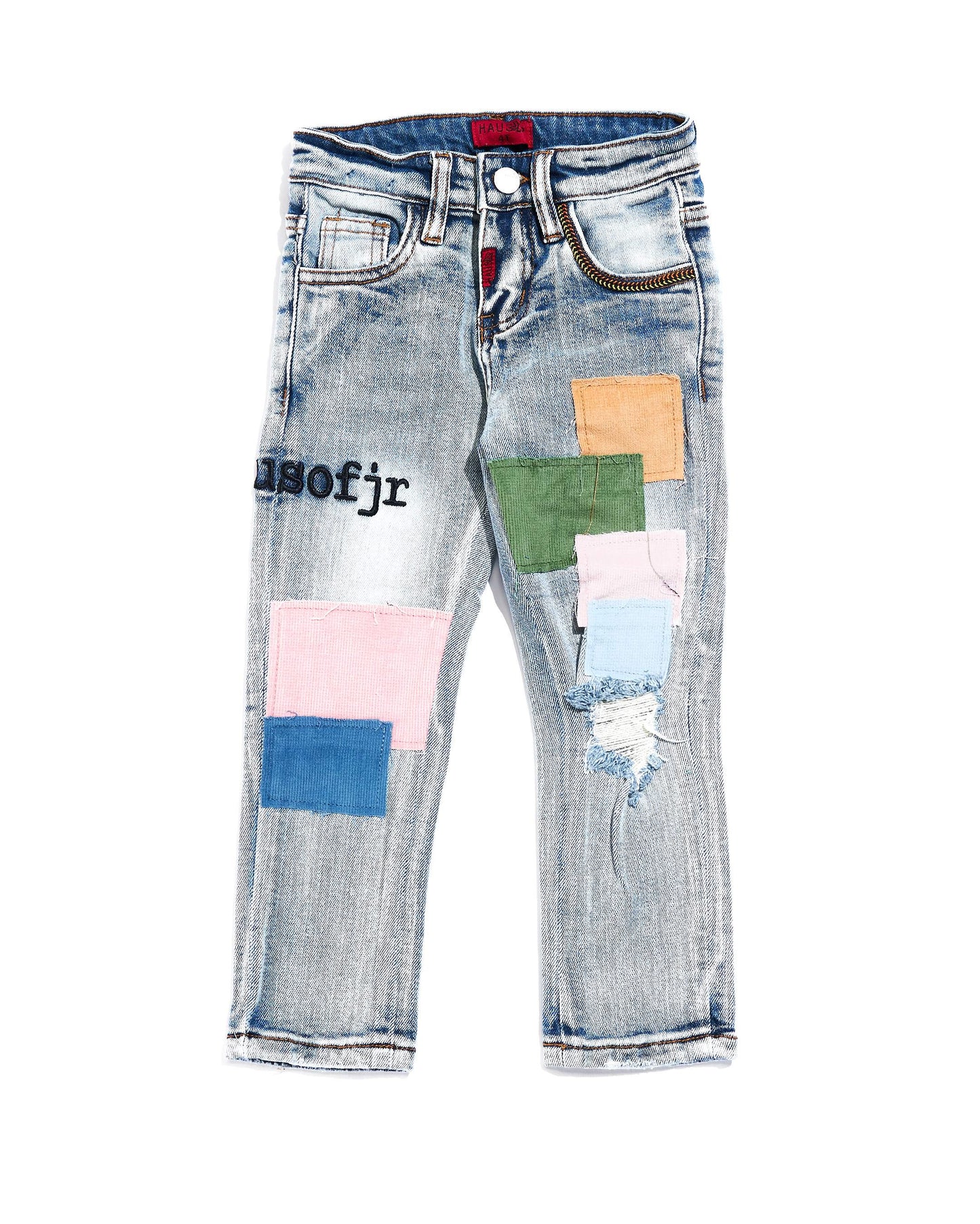 Shtëpia e JR Keanu Denim Blue Patchwork