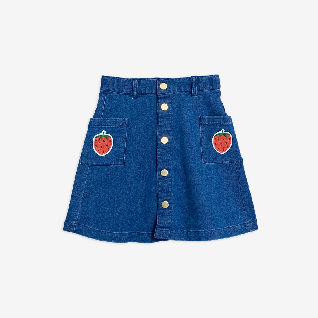 Mini Rodini denim strawberry skirt