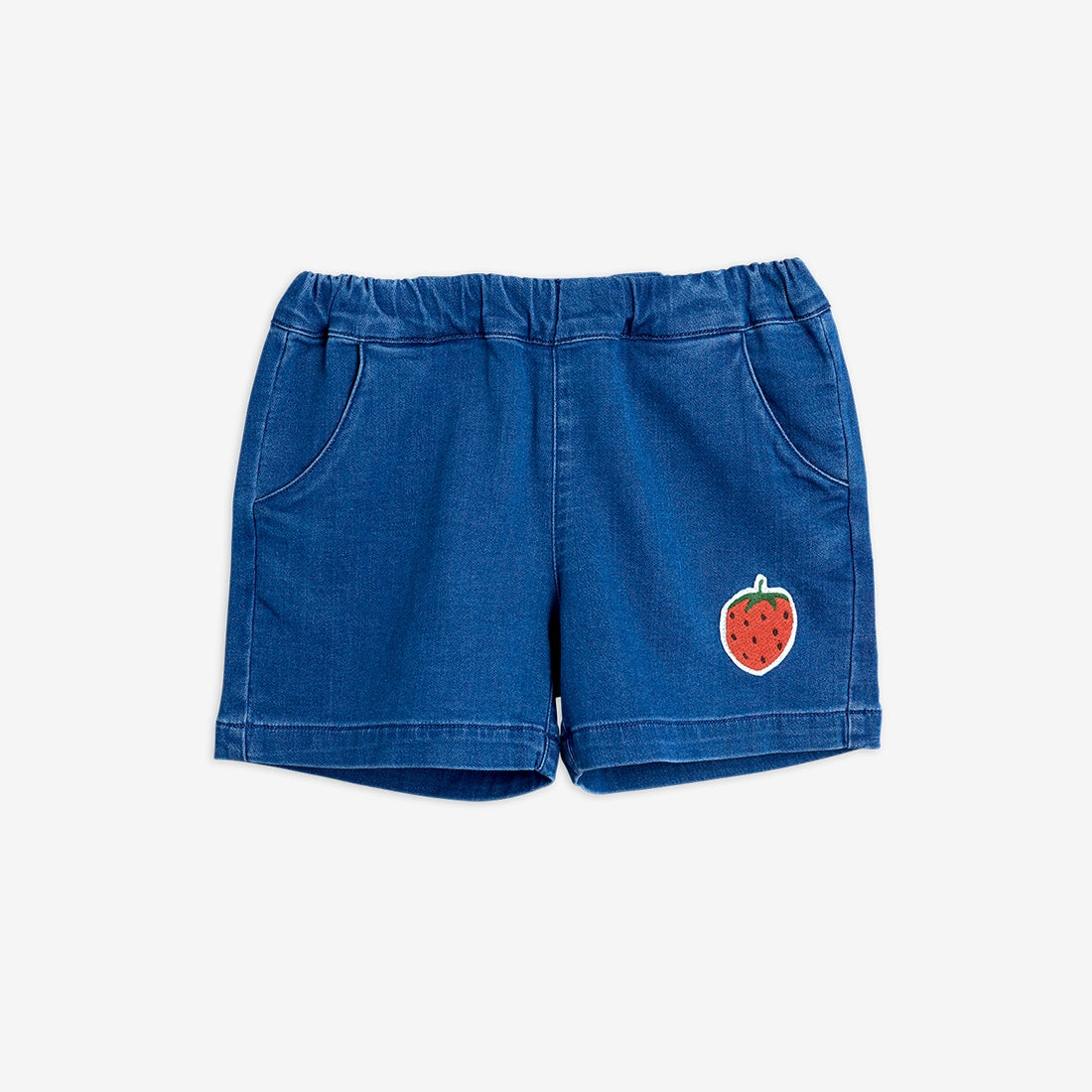 Mini Rodini denim strawberry shorts