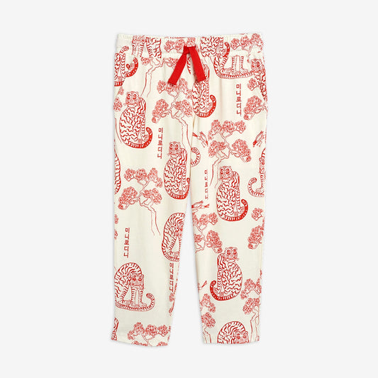 Mini Rodini Offwhite tiger trousers