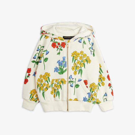 Mini Snow Flowers Zip Hoodie