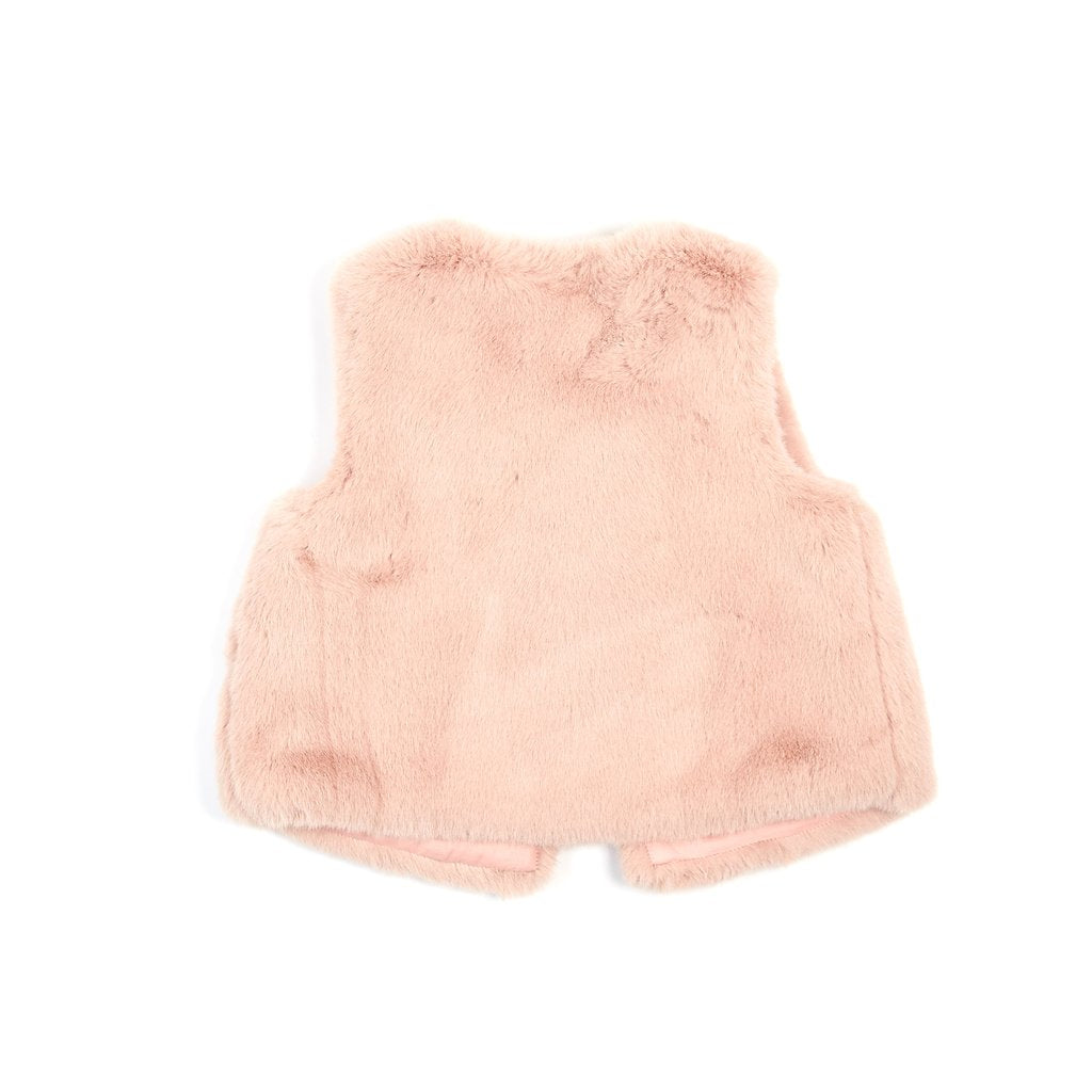 VEST FUR BLUSH DOE