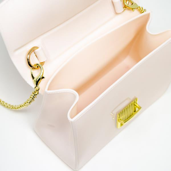 Pearled Ivory Jelly Handbag