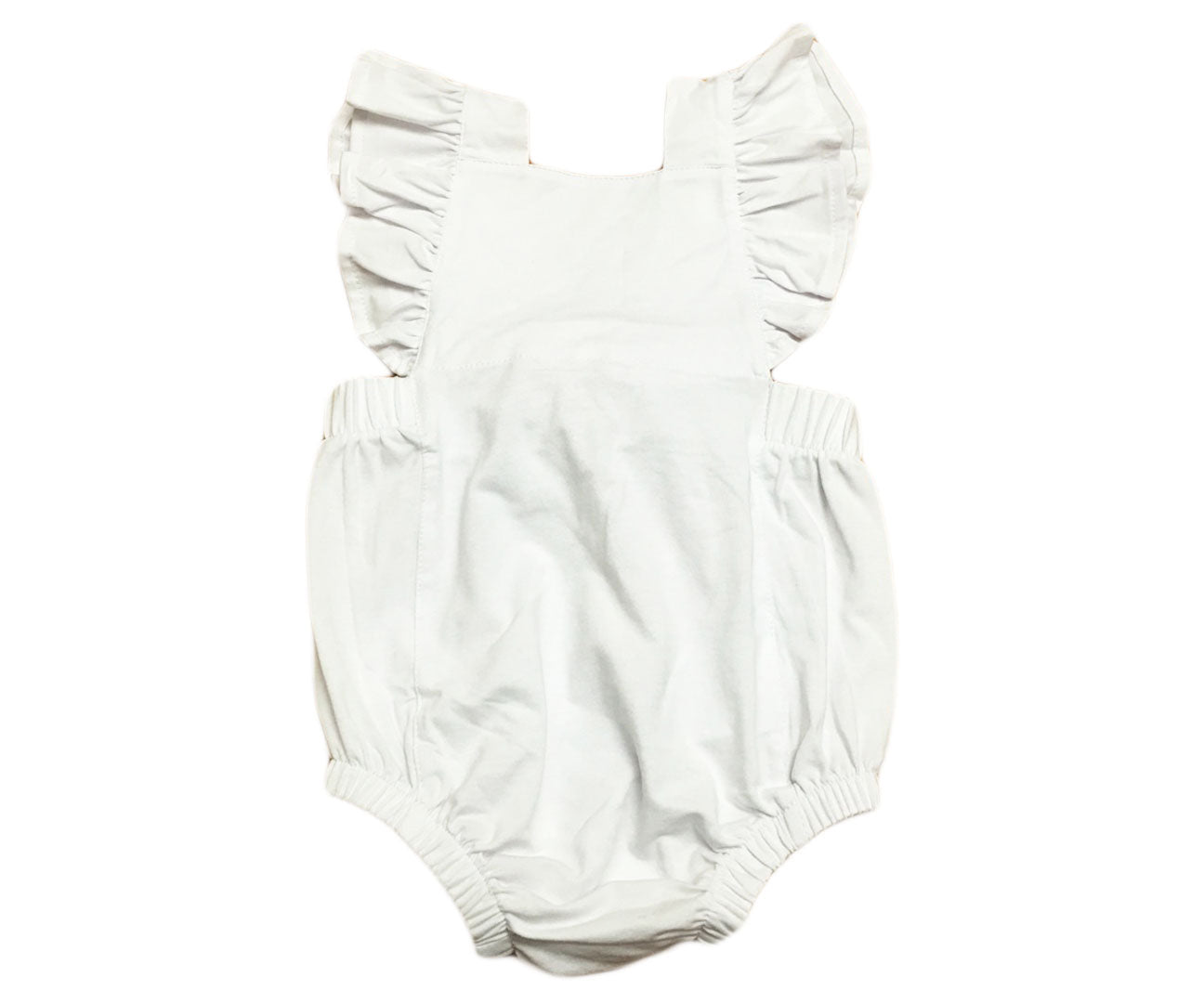 WHITE RUFFLE ROMPER NOAH