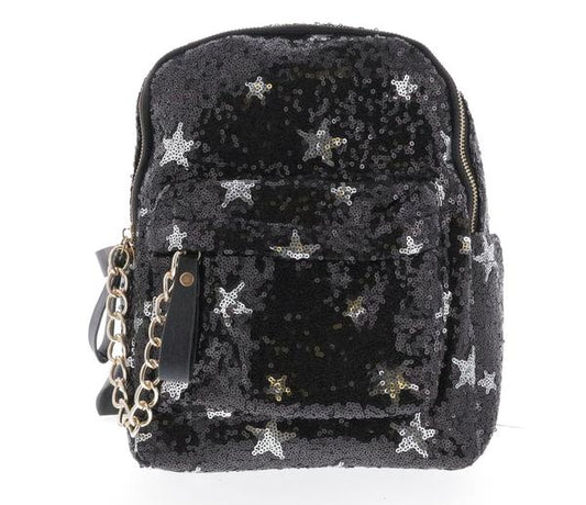 SEQUIN STARS & CROSS BACKPACK DOE