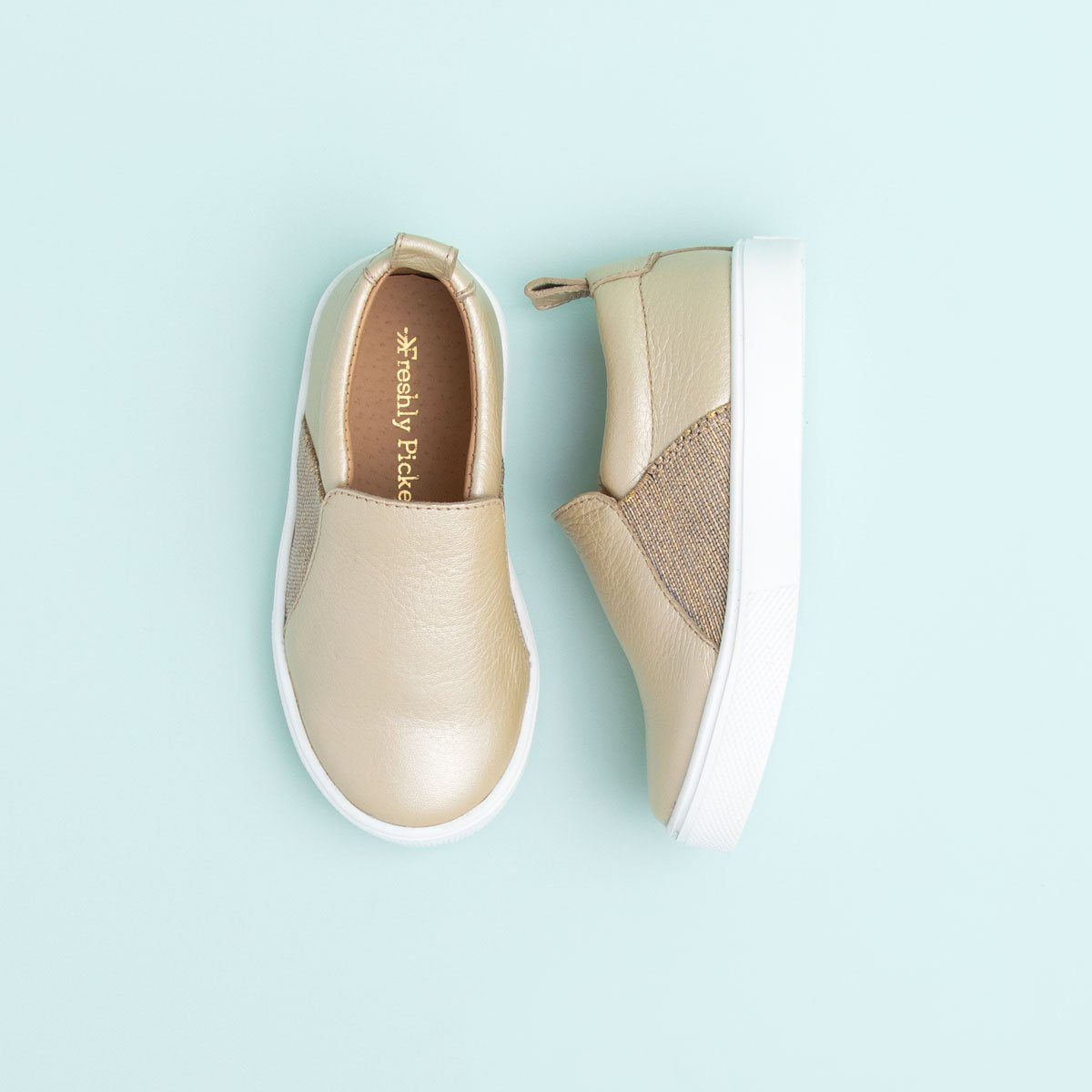 Freshly Picked platinum classic slip on