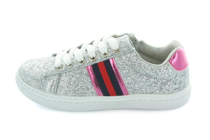 Olivia Slide Stripe Lace Sneaker