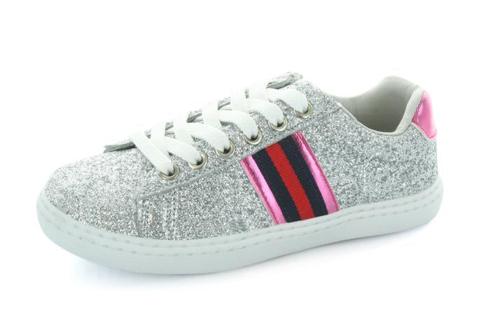 Olivia Slide Stripe Lace Sneaker