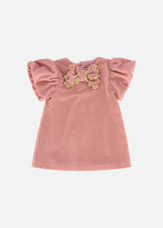 Angels Face Zoey Tea Rose Velvet Dress