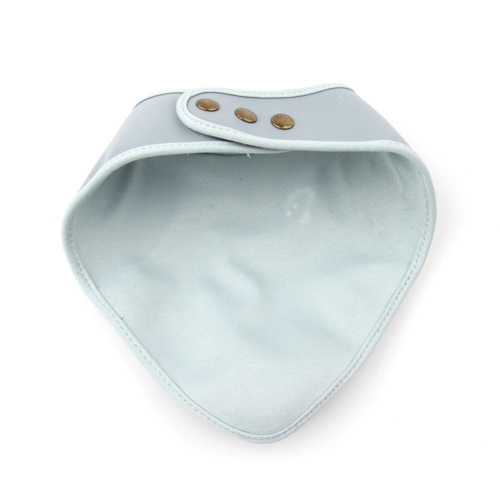 Grey Leather Bib