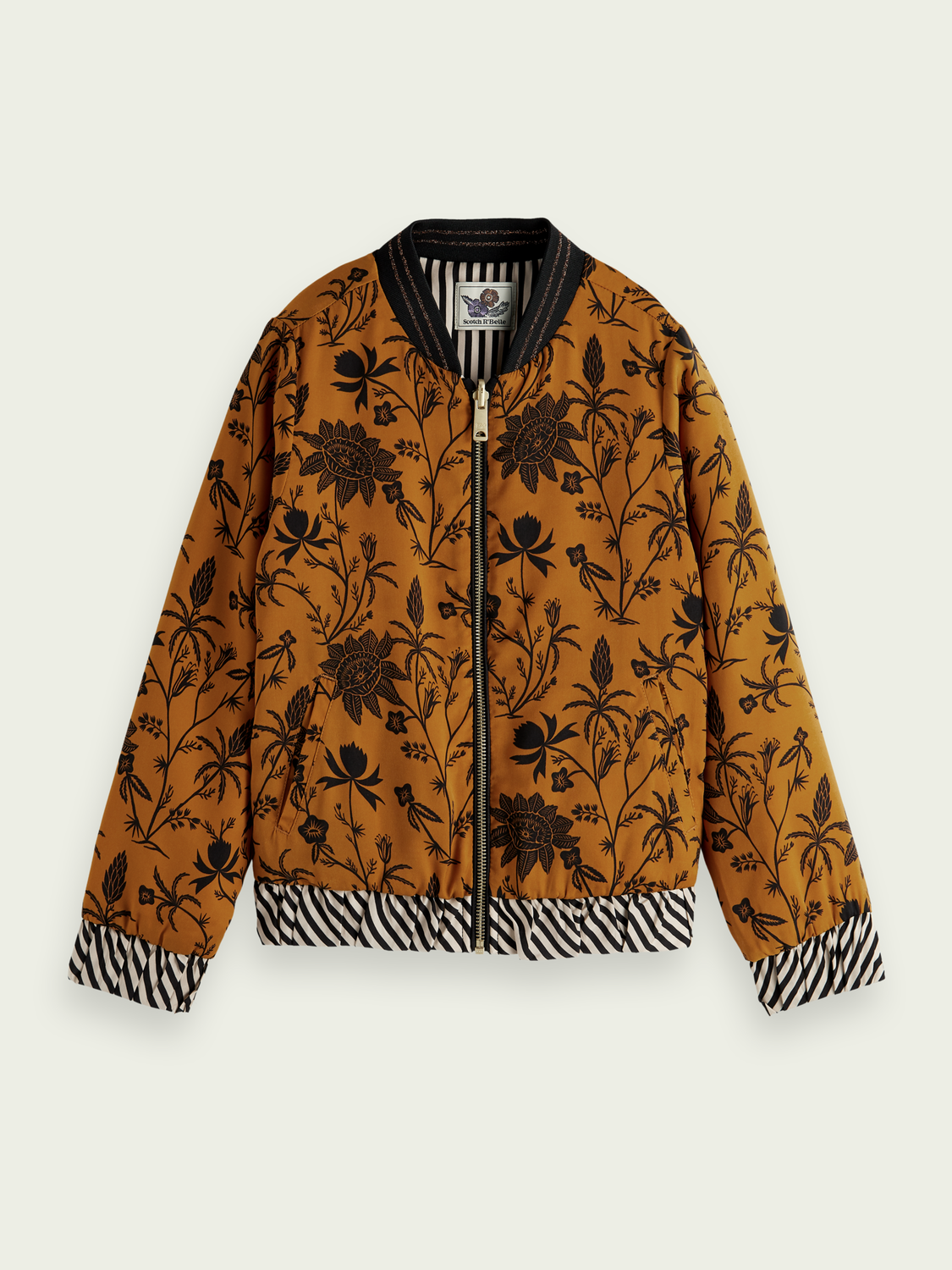 Scotch & Soda Allover Printed Reversible Bomber Jacket