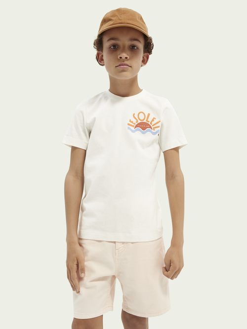 Scotch & Soda Offwhite Tee w/ Artwork